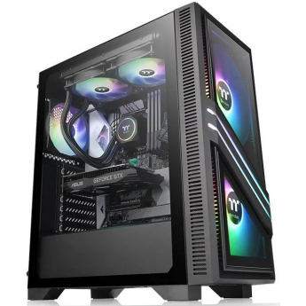 Корпус ATX THERMALTAKE VERSA T35 TG RGB, Midi-Tower, без БП, черный Корпус ATX THERMALTAKE VERSA T35 TG RGB, Midi-Tower, без БП, черный