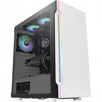 Корпус THERMALTAKE H200 TG Snow RGB без БП ATX 2xUSB3.0 audio bott PSU белый Корпус THERMALTAKE H200 TG Snow RGB без БП ATX 2xUSB3.0 audio bott PSU белый