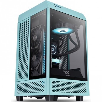 Корпус THERMALTAKE THE TOWER 100 TURQUOISE без БП miniITX 2xUSB3.0 audio bott PSU бирюзовый Корпус THERMALTAKE THE TOWER 100 TURQUOISE без БП miniITX 2xUSB3.0 audio bott PSU бирюзовый