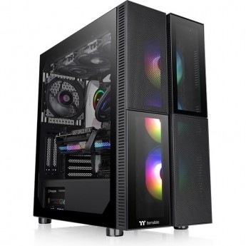 Корпус THERMALTAKE VERSA T26 TG ARGB без БП ATX 2xUSB3.0 audio bott PSU черный Корпус THERMALTAKE VERSA T26 TG ARGB без БП ATX 2xUSB3.0 audio bott PSU черный